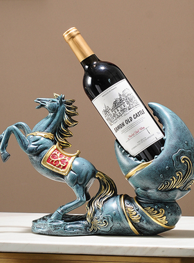 速发欧式客厅电视柜桌面工艺品酒瓶架萄红酒葡酒装柜饰品摆件家居