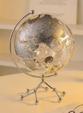 透明地球仪摆件高档轻奢
