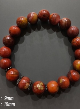 文丽之喜果男女款宣化战国红手串