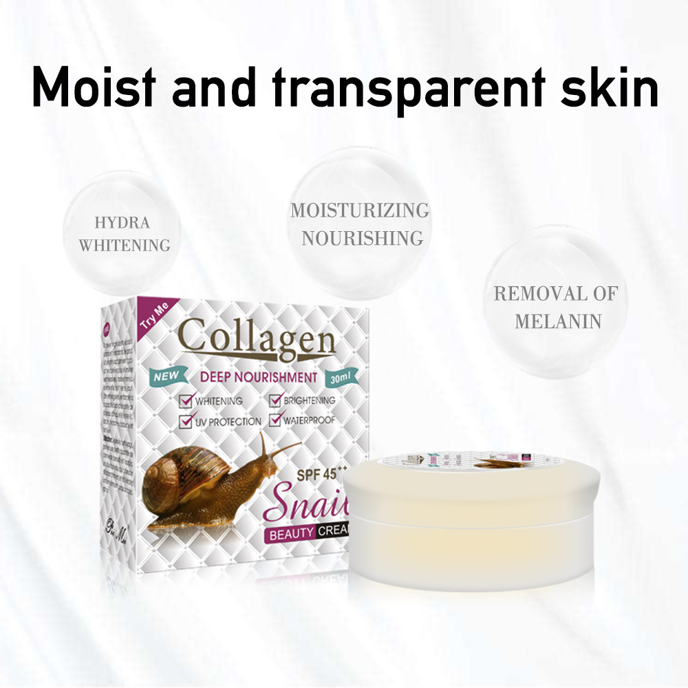 snail beauty cream collagen蜗牛骨胶原美容膏珍珠贵妇moist gel-图1