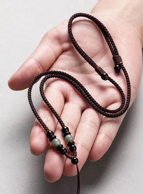 手工编织挂绳平安扣项链绳子