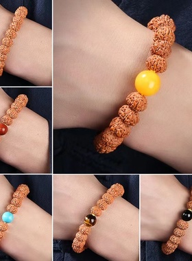 情侣菩提子民族风双龙纹金刚手串