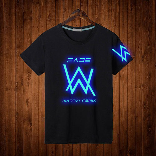 艾伦沃克DJ短袖纯棉夜光T恤Alan Walker 同款Faded电音夏季男女潮 - 图0