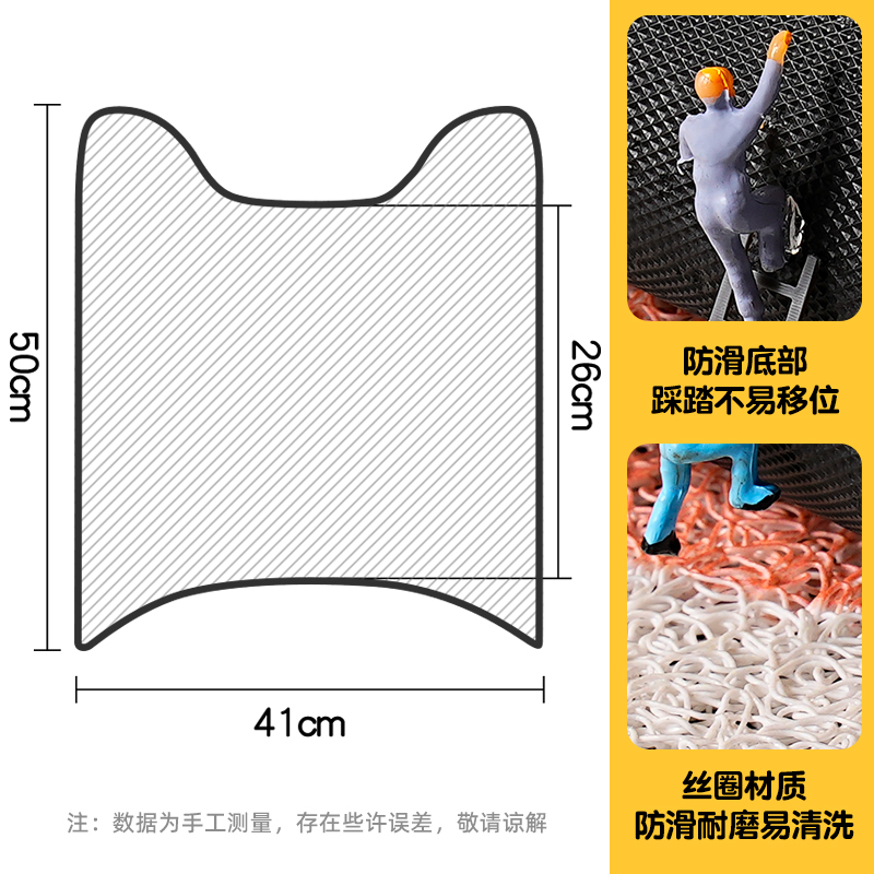 九号E系列电动车脚垫E70C/E80C/E90C/E125/E200P专用防水脚踏配件-图3