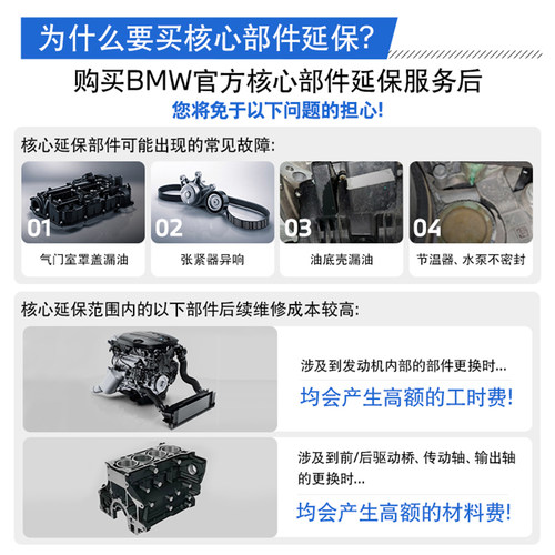 【核心延保】BMW/宝马官方原厂核心部件延长保修服务3系5系M3全系 - 图0