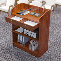 Podium Modern Brief Lecture Desk Statement Desk Receptionist Desk chairs Desk Training Desk Classrooms Lecture Table Greeting Bentdesk