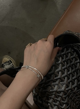 黄打屁原创波光粼粼繁星银饰手链