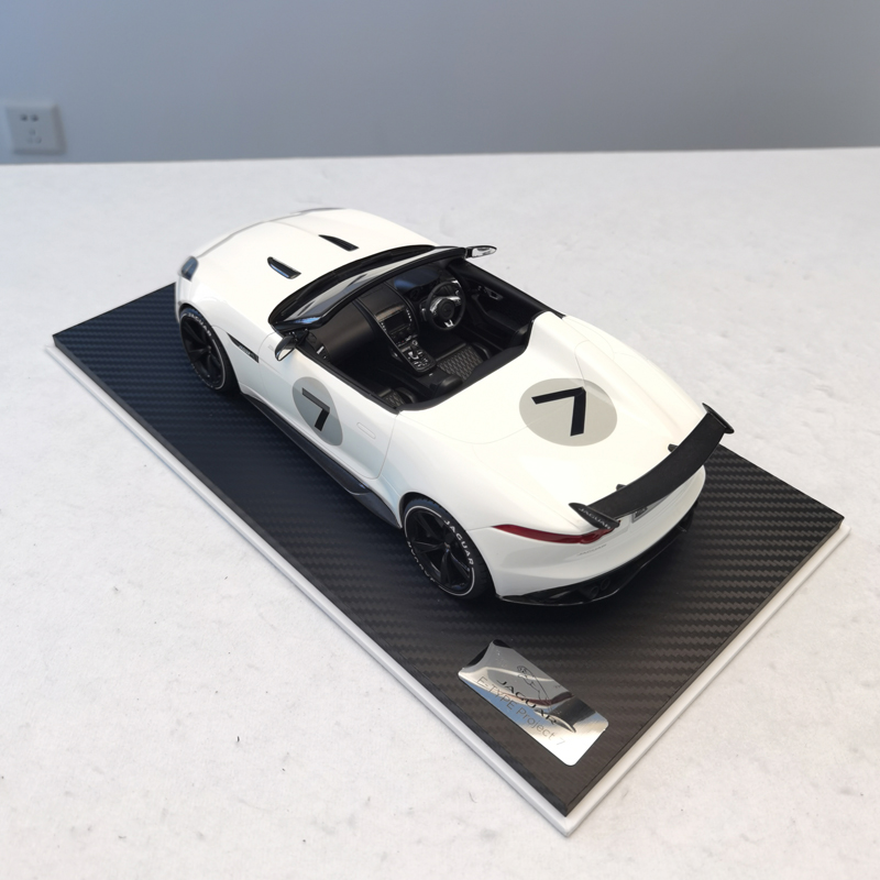 1:18原厂捷豹JAGIAR F-TYPE PROJECT7敞篷跑车模型树脂精品车模-图2