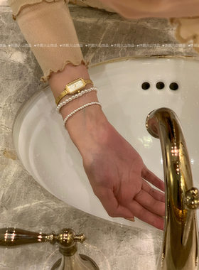 fever同款施家正圆米白珍珠手链