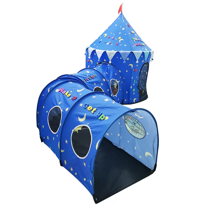Space street tunnel sensorics for training for kindergarten