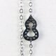 Natural Burmese A-grade jadeite S925 silver inlaid gourd pendant set chain women's green jade pendant gourd = Fulu