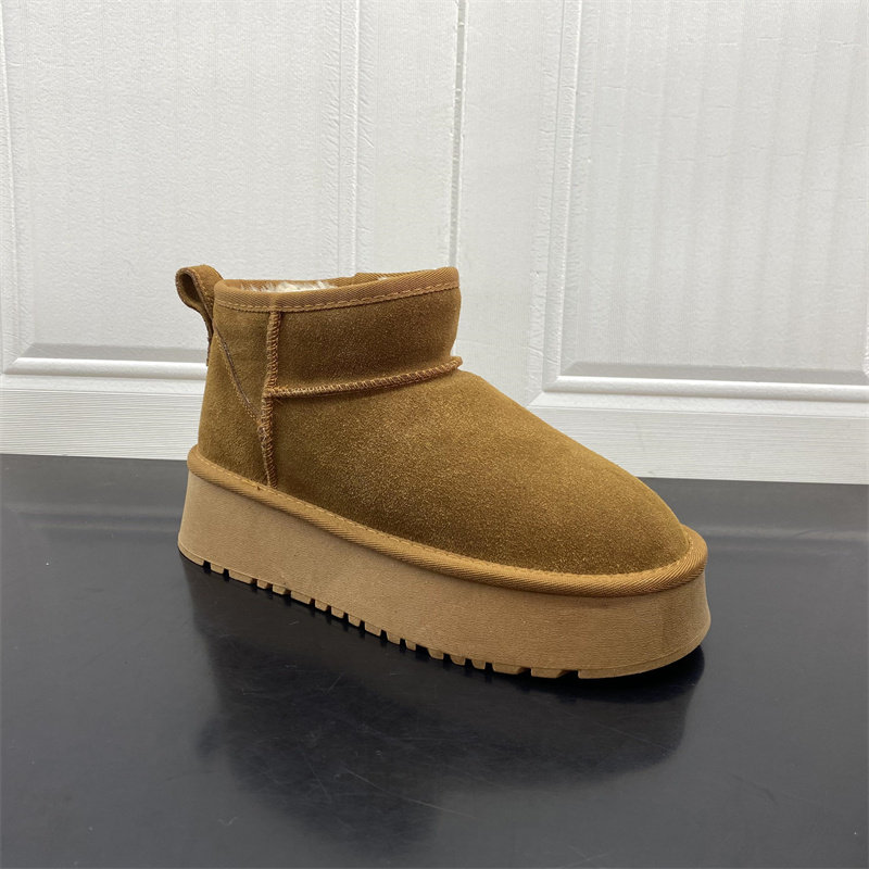 撤柜处理2023秋冬款韩版厚底雪地靴加绒加厚简约百搭防滑保暖棉靴,淘宝优惠券,粉丝福利购,淘宝优惠卷