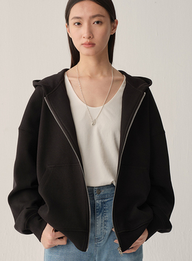 不规则项链银色环扣情侣