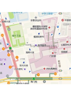 福州鼓楼区安泰街道地图路线定制2025城市街道交通区域划分贴图