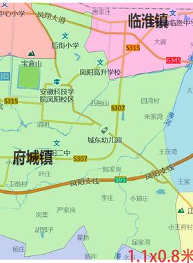 新款望江县地图定制省市县区书房办公室装饰画行政街道图