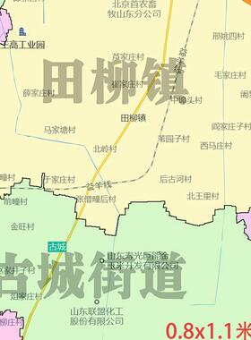 新款寿光市地图定制省市县区书房办公室装饰画行政街道图