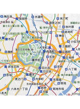 日本东京都地图 路线定制移民留学外贸旅游行社公司街道贴图