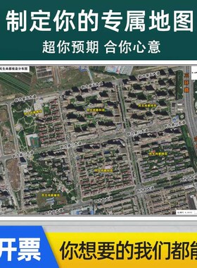 新款省市县区乡镇地图定制书房挂图办公室装饰画行政卫星街道路线