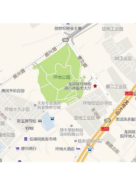 深圳市龙岗区坪地街道地图2026路线定制城市交通区域划分贴图