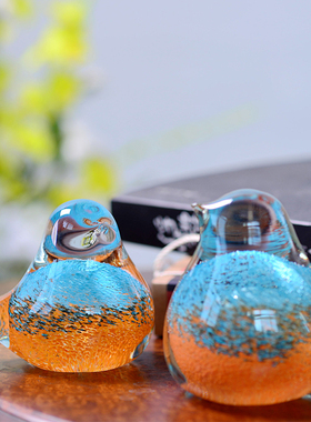 水晶盆栽极有家琉璃生日装饰品