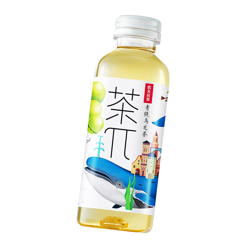 农夫山泉茶派π茶兀蜜桃乌龙茶果汁茶饮料500ml*15瓶整箱批特价 - 图3