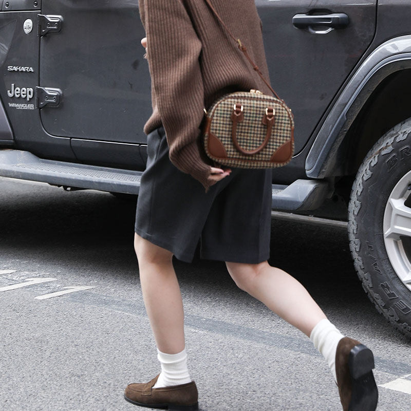 winnowmoon苏格兰复古波士顿包 winnow女士包袋