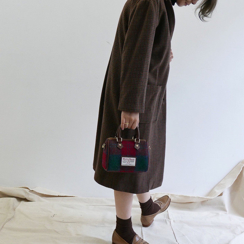 winnowx harris tweed格子粗花呢 winnow女士包袋