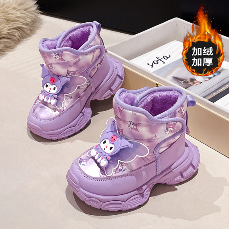 小黄鸭库洛米女童雪地靴冬季儿童棉鞋加绒加厚东北防水棉靴哈尔滨,淘宝优惠券,粉丝福利购,淘宝优惠卷