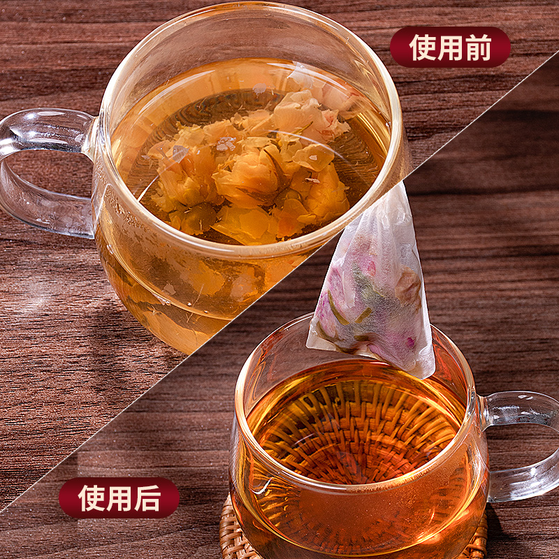 100个5.5*7cm滤纸抽线茶包茶袋泡茶咖啡过滤茶叶包装药粉袋一次性-图0