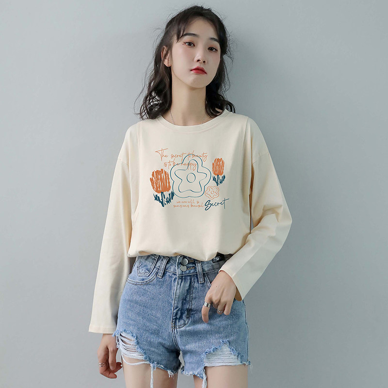 哺乳外出纯棉款春秋款长袖外穿t恤 喜韵母婴哺乳衣/月子服