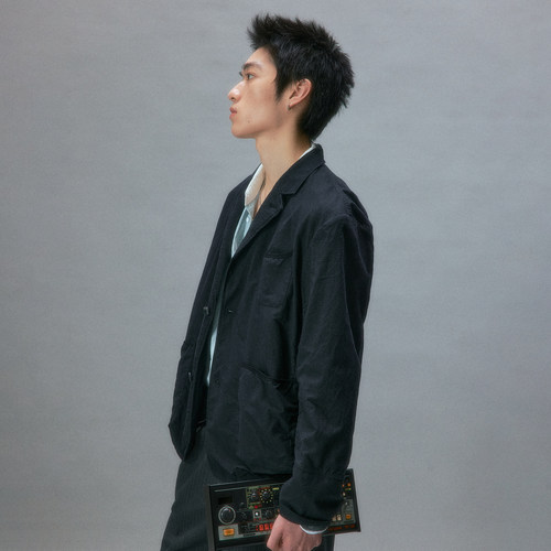 化学制品 悠长假期 濑名的春日麻感西服 J15_BLK_TAILOREDJACKET - 图0