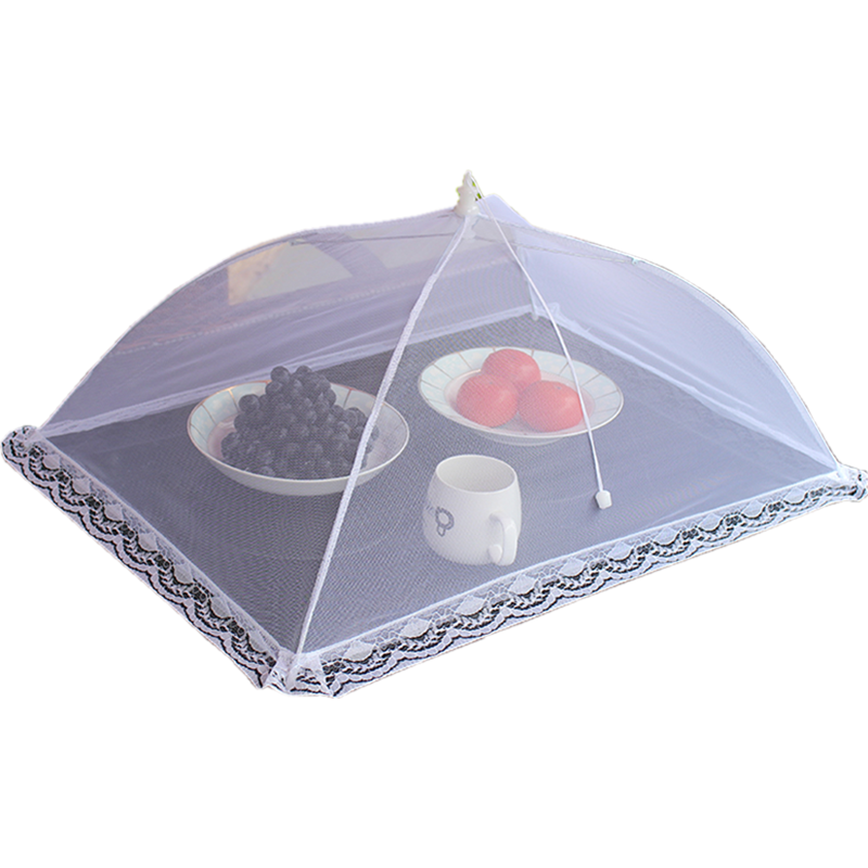 小号折叠菜罩食物防苍蝇盖菜罩饭菜罩家用透气台罩水果罩调料盖子-图3