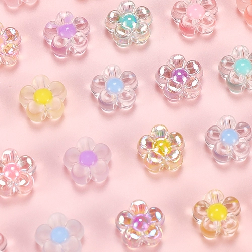 Брендовые акриловые бусы в форме цветка, бусины, ожерелье и браслет, аксессуар, аксессуары, ручка, серьги, «сделай сам»