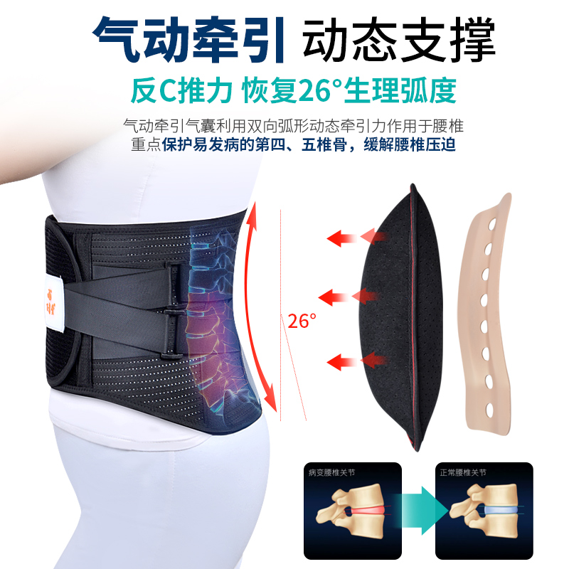 医用腰间盘突出发热磁疗疼护腰带 百孝堂护具（器械）