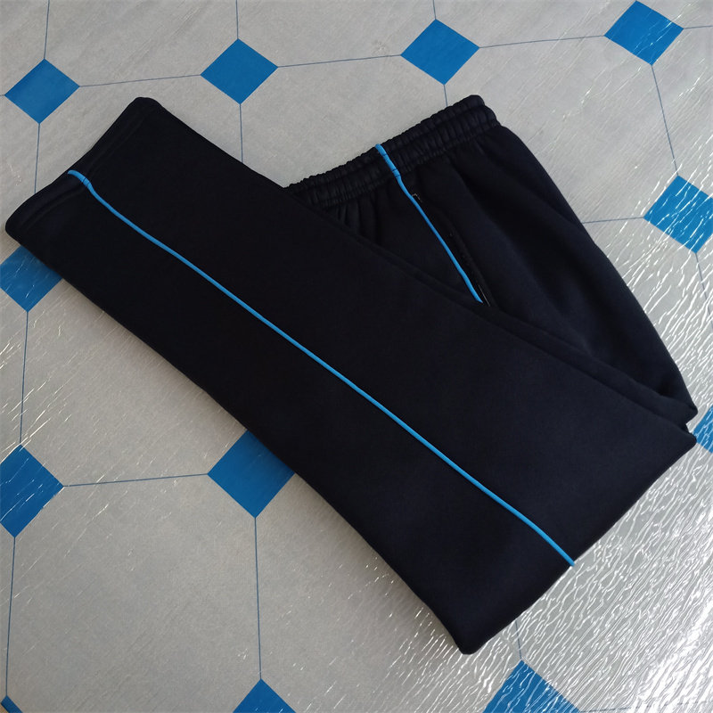 藏青色羊羔绒高初中校服裤子深蓝校裤冬季细一条杠加绒加厚休闲裤,淘宝优惠券,粉丝福利购,淘宝优惠卷