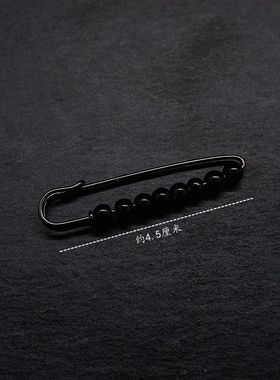 原创黑色炫酷迷你装饰胸针