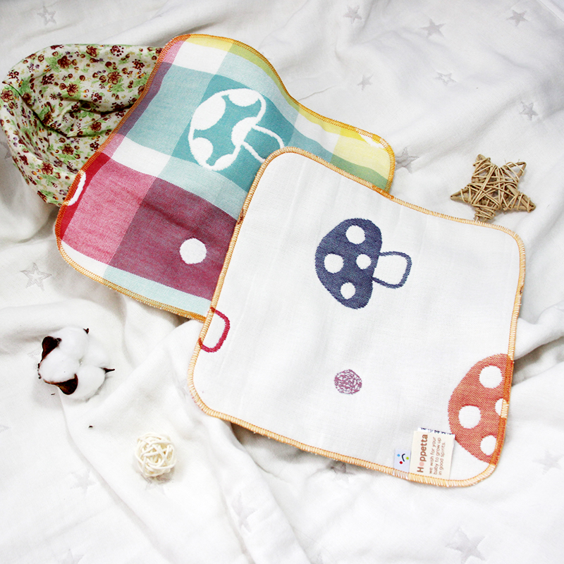 日本Hoppetta婴儿睡袋蘑菇睡袋宝宝盖被子盖毯手帕组4件套装礼盒 - 图3