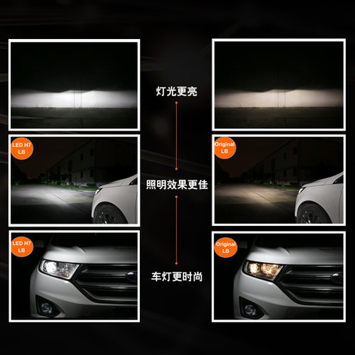 欧司朗LED汽车灯泡适用于别克新君威英朗GL8昂科威高亮LED大灯 - 图2