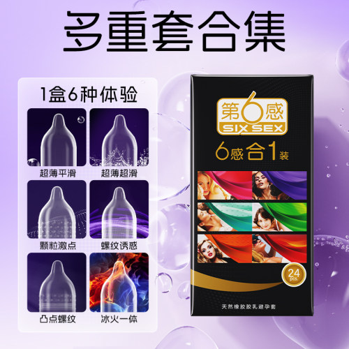 第六感避孕套超薄情趣颗粒持久官方旗舰店正品囤货男用安全套bytt - 图0