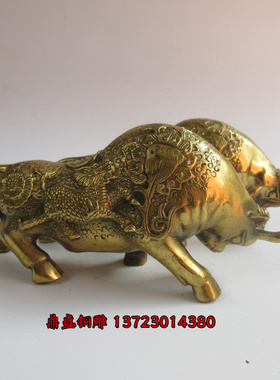 黄铜瑞兽麒麟招财镇宅工艺品