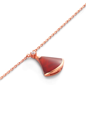 小裙子项链女白贝母S925纯银