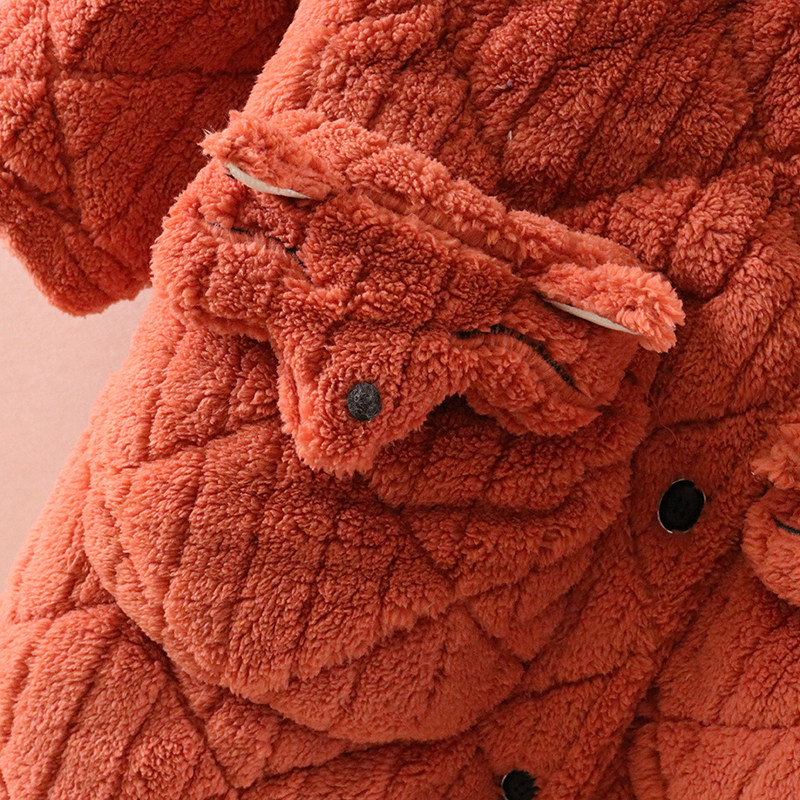 睡衣女冬季三层加厚夹棉法兰绒中长款连帽保暖纯色甜美家居服套装,淘宝优惠券,粉丝福利购,淘宝优惠卷