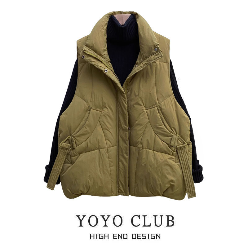 专柜折扣大码冬季羽绒棉马甲棉服外套女韩版宽松坎肩加厚外穿马夹,淘宝优惠券,粉丝福利购,淘宝优惠卷