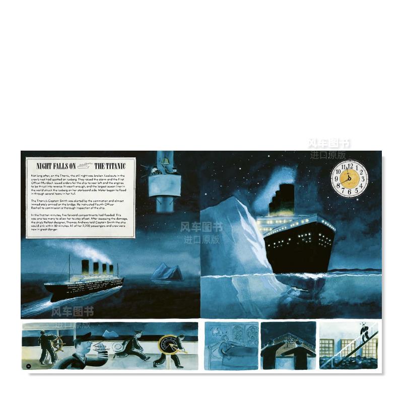 【现货】拯救泰坦尼克号 Rescuing Titanic 英文儿童绘本 交通工具城市人文 进口原版图书 - 图0