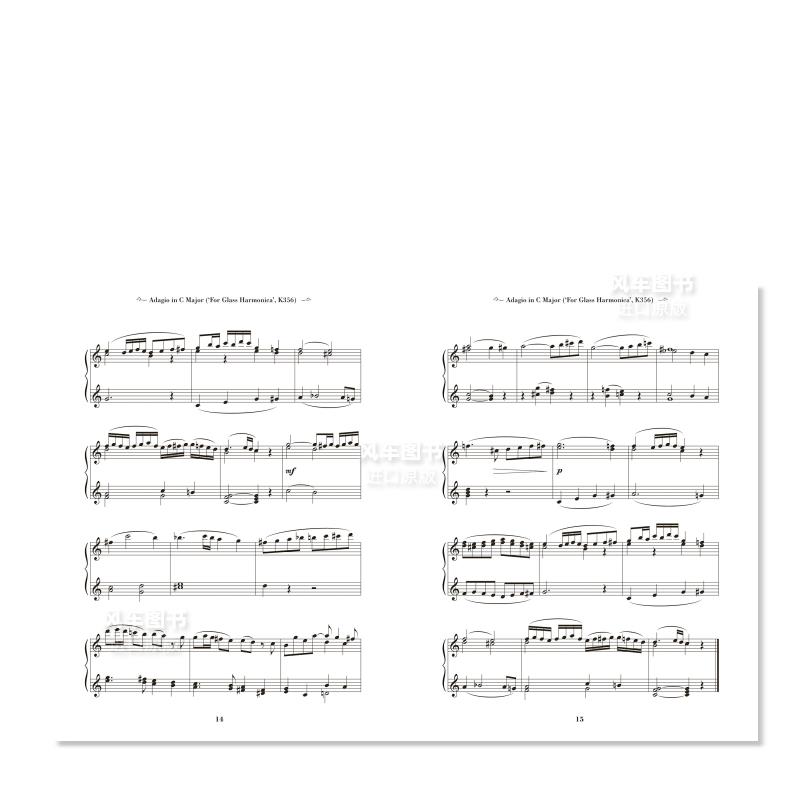 【现货】沃尔夫冈·阿马德乌斯·莫扎特:钢琴乐谱 Wolfgang Amadeus Mozart: Sheet Music for Piano 英文原版进口外版图书 - 图3