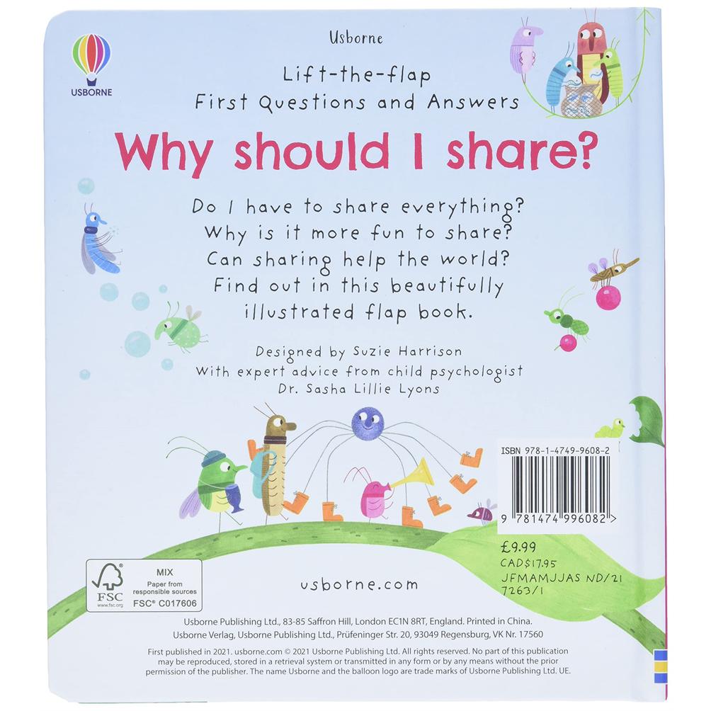【现货】【翻翻书】为什么我需要分享【Lift-the-Flap】Why Should I Share英文儿童章节书Katie Daynes 精装Usborne children’s - 图0