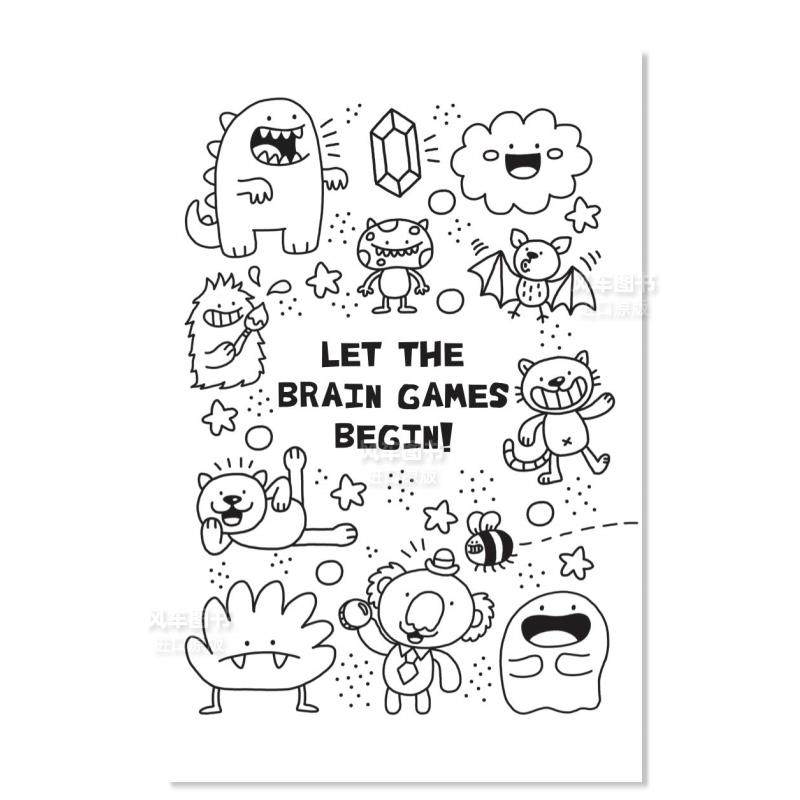 【预售】头脑风暴游戏英文儿童分阶阅读进口原版书Brain Games for Bright Sparks: Ages 7 to 9Gareth Moore Michael O’Mara Bo-图0