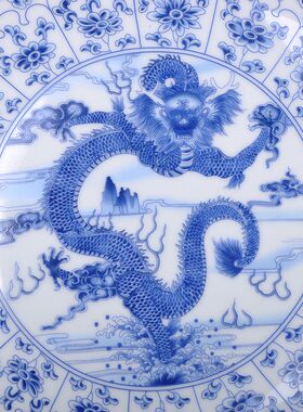 景德镇中式风家居客厅摆盘陶瓷器