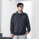 黑劲大码男装长袖polo衫2025冬季胖子加肥加大宽松休闲商务上衣