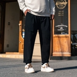 Демисезонные трендовые штаны для отдыха, большой размер, свободный прямой крой